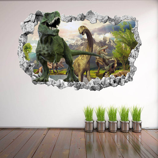 Dinosaurs Wall Decal Sticker Mural Print Art Kids Bedroom Nursery Decor