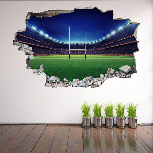Rugby Stadium Sport Wall Sticker Mural Decal Print Art